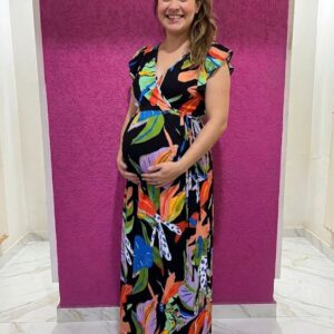 Vestido Envelope viscose estampado