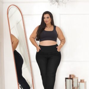 Calça Jeans Fernanda Black Plus Size