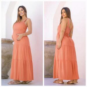 Vestido Raika alça com bolso